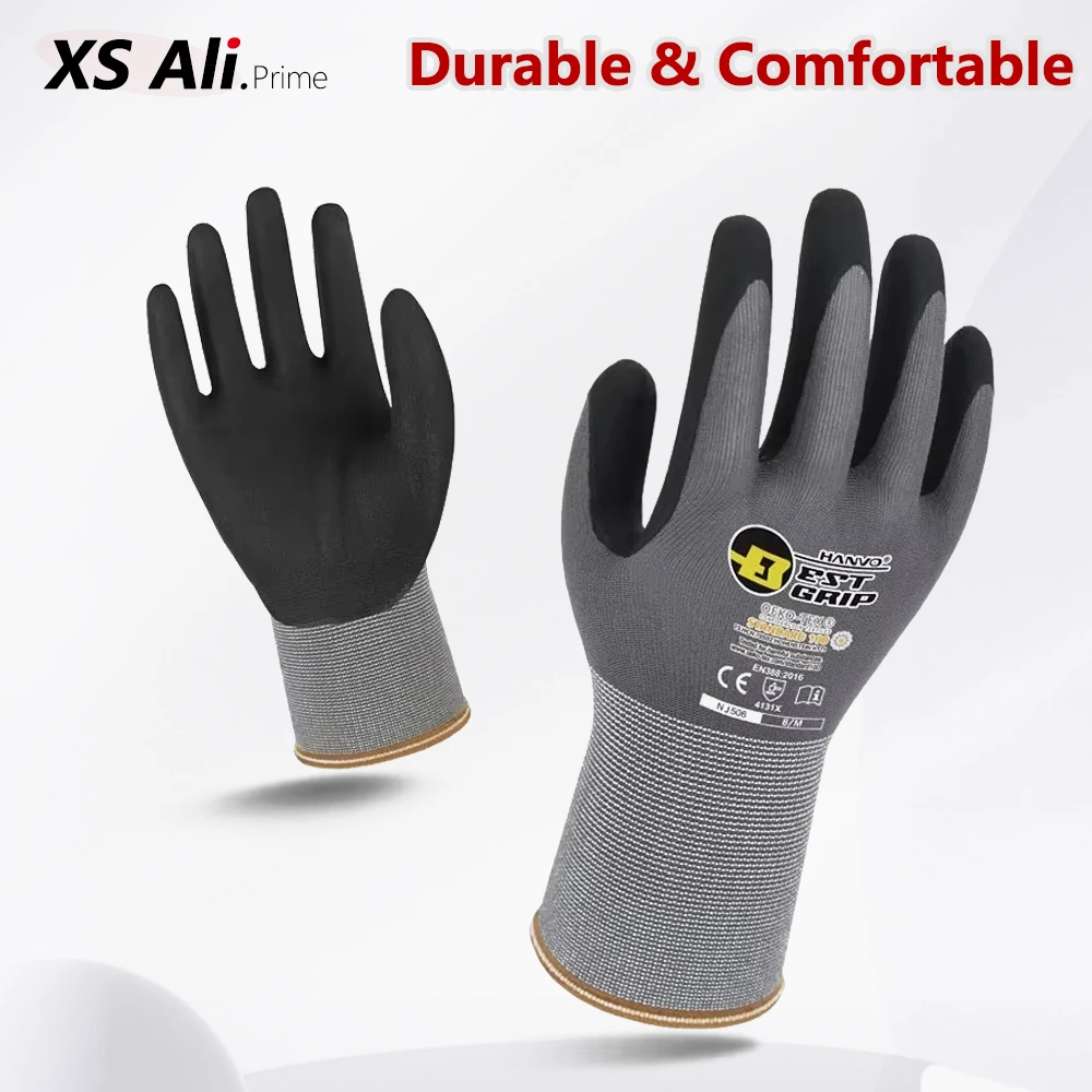 Nitrile Mechanic Glove - 1/10 Pairs Foam Nitrile Gloves –