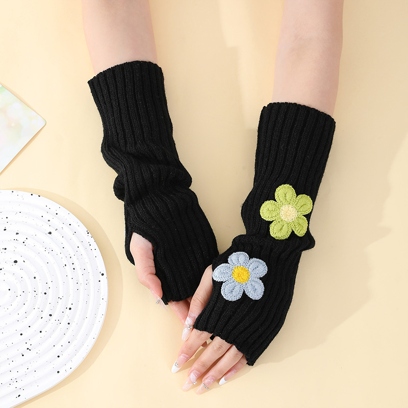 Y2k Accessories Sweet Pink Flo - Fingerless Glove Knit recension och pris