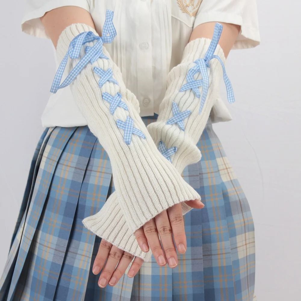 Trendy Women Autumn Winter Kni - Fingerless Glove Knit recension och pris