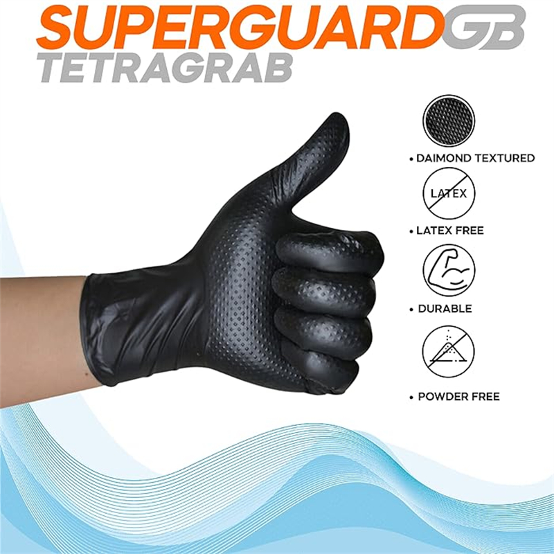 Black Nitrile Gloves Disposabl - Nitrile Mechanic Glove recension och pris