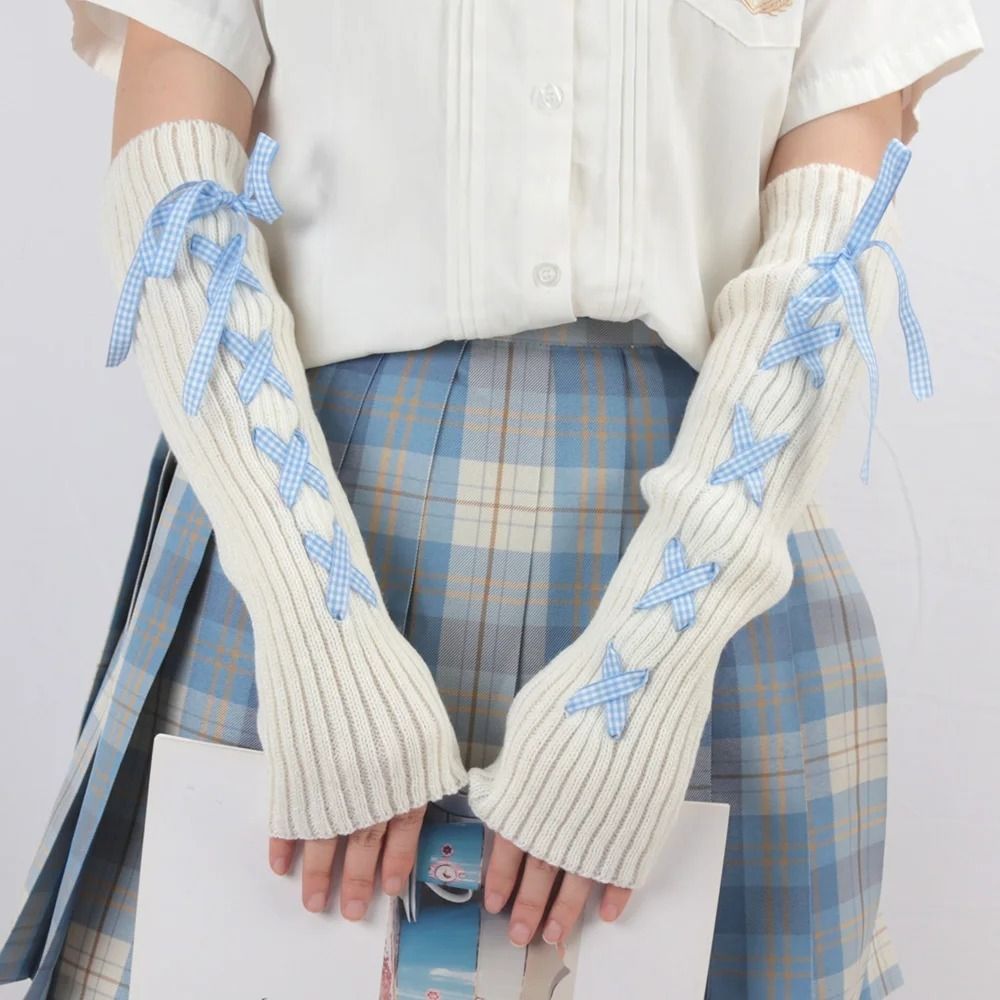 2024 New Women Autumn Winter K - Fingerless Glove Knit recension och pris