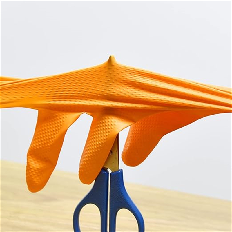 Heavy Duty Orange Nitrile Glov - Nitrile Mechanic Glove recension och pris