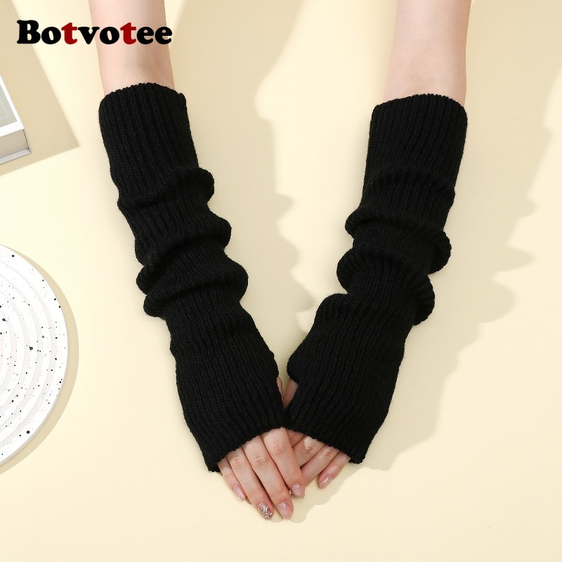 Botvotee Y2k Accessories Knit  - Fingerless Glove Knit recension och pris