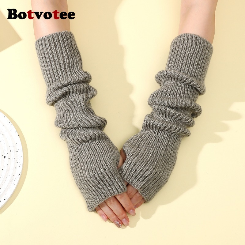 Botvotee Y2k Accessories Knit  - Fingerless Glove Knit recension och pris