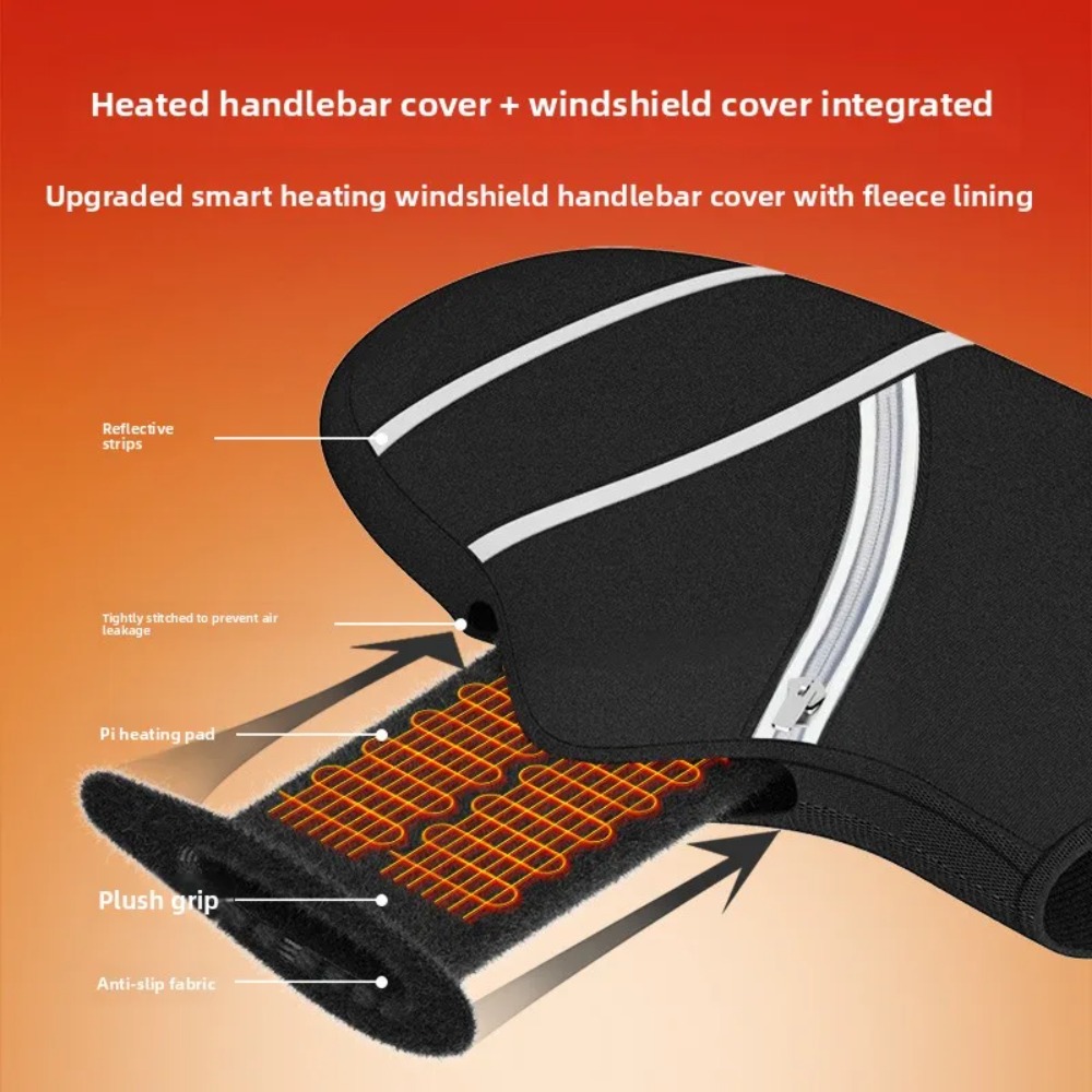 Motorcycle Handlebar Covers Wi - Heat Resistant Glove recension och pris