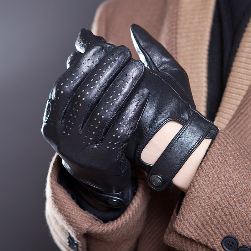 Men's Fashion Genuine Leather  - Leather Driving Glove recension och pris