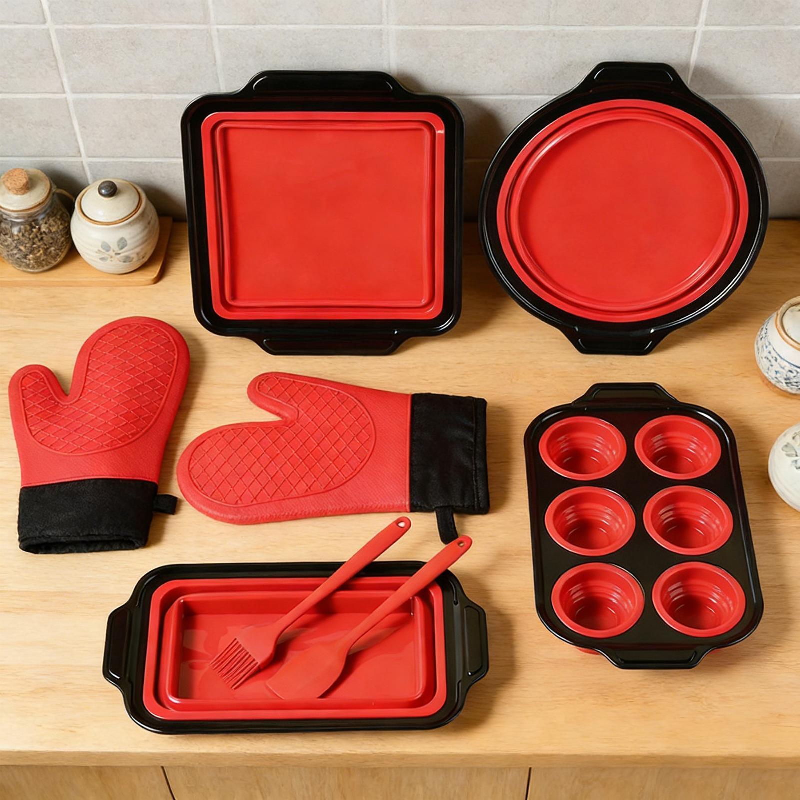 Silicone Baking Dish Stackable - Oven Mitt Silicone recension och pris