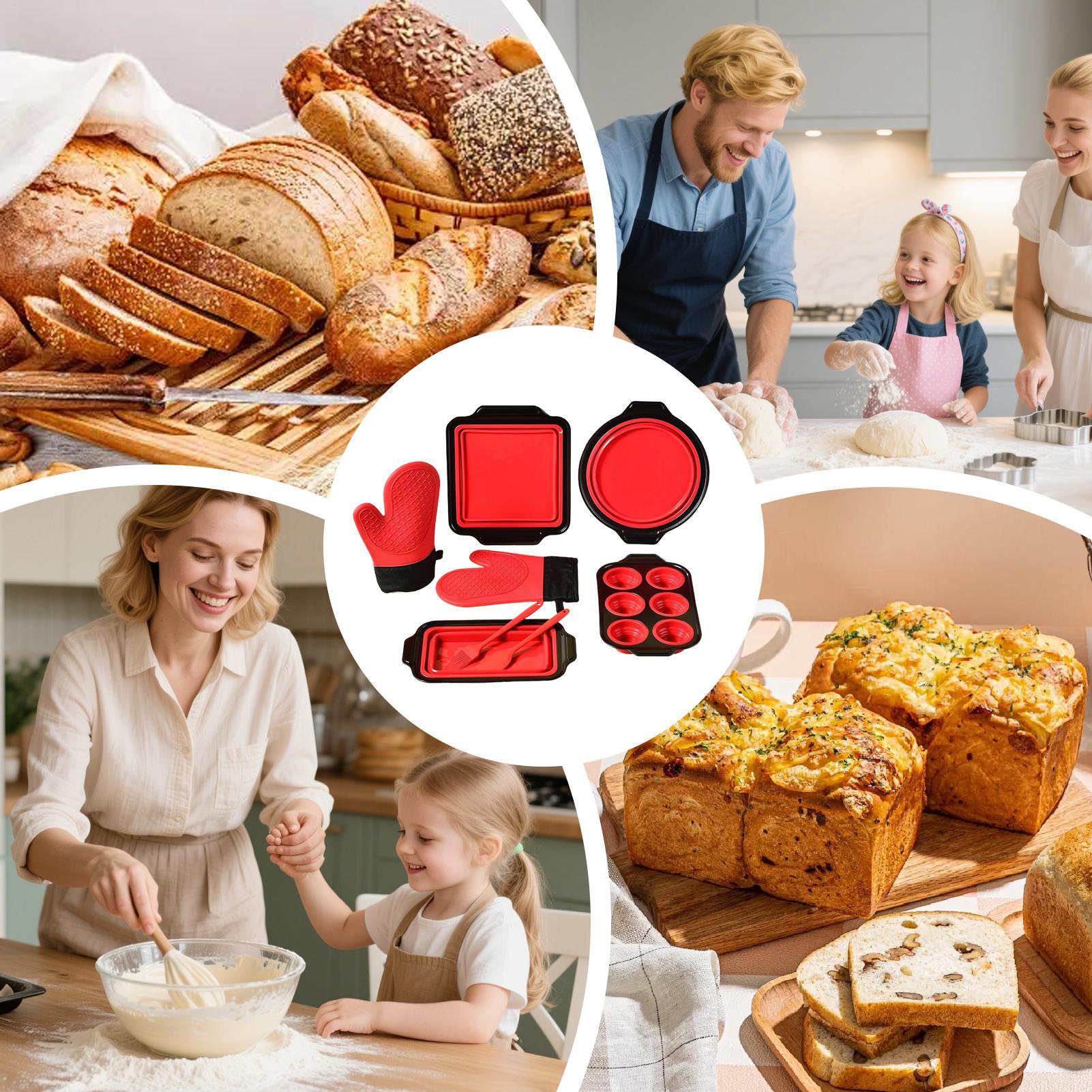 Silicone Baking Dish Stackable - Oven Mitt Silicone recension och pris