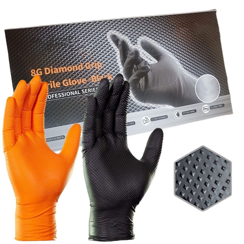 8Mil Thick Heavy Duty Safety W - Nitrile Mechanic Glove recension och pris