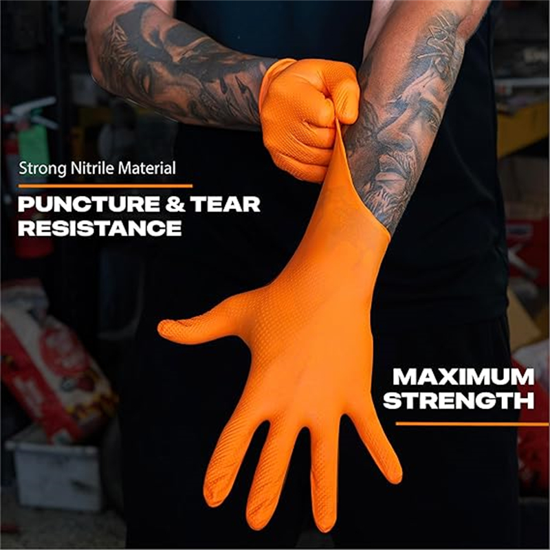 8Mil Thick Heavy Duty Safety W - Nitrile Mechanic Glove recension och pris